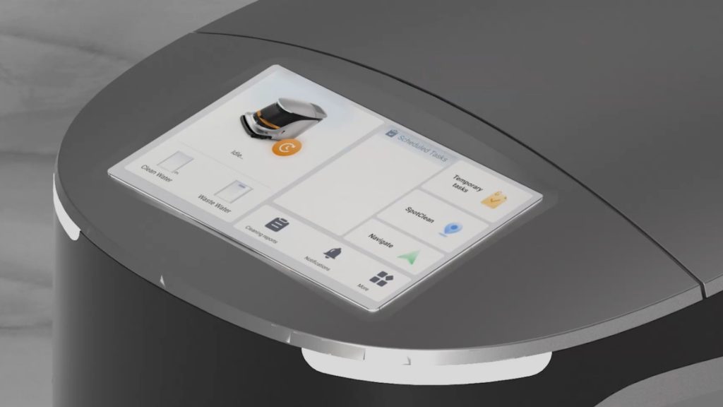 Robot được trang bị màn hình cảm ứng lớn với giao diện trực quan