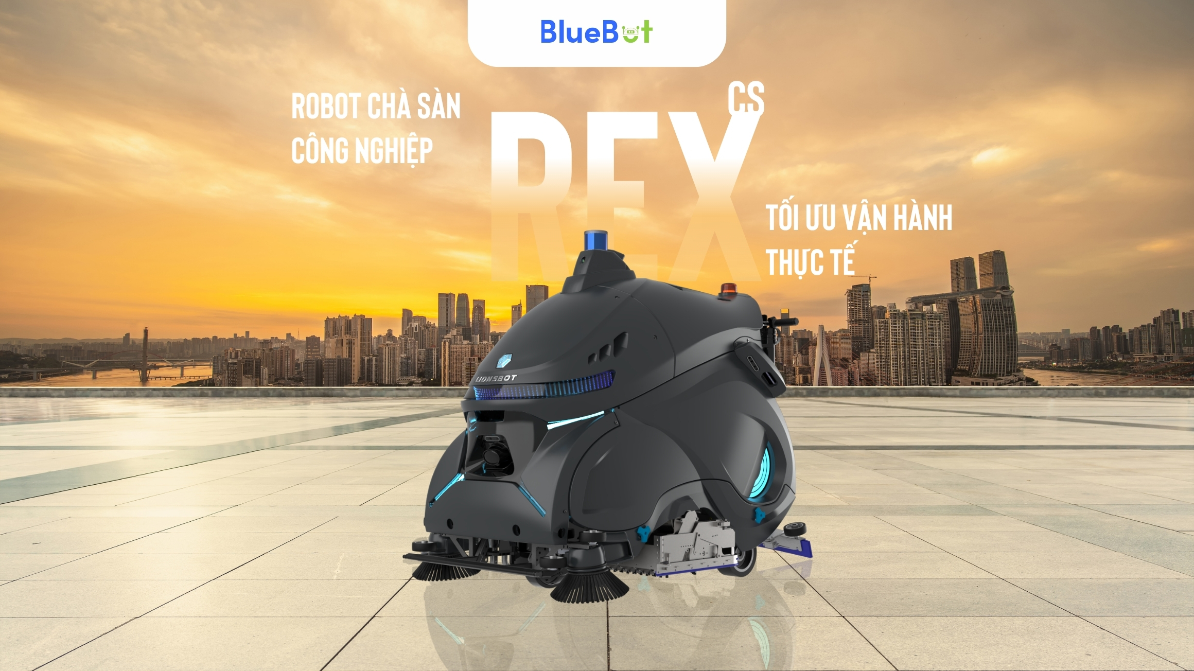 REX CS – Robot chà sàn công nghiệp giúp doanh nghiệp tối ưu vận hành thực tế