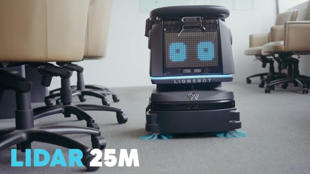 Các robot LionsBot được trang bị hệ thống cảm biến dày đặc - LiDAR tầm xa lên đến 25m